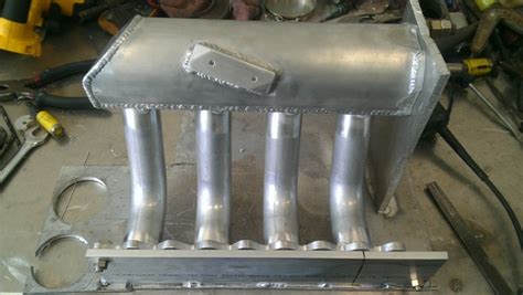 sheet metal intake manifold entirely by hand part 2|sheet metal intake manifold kit.